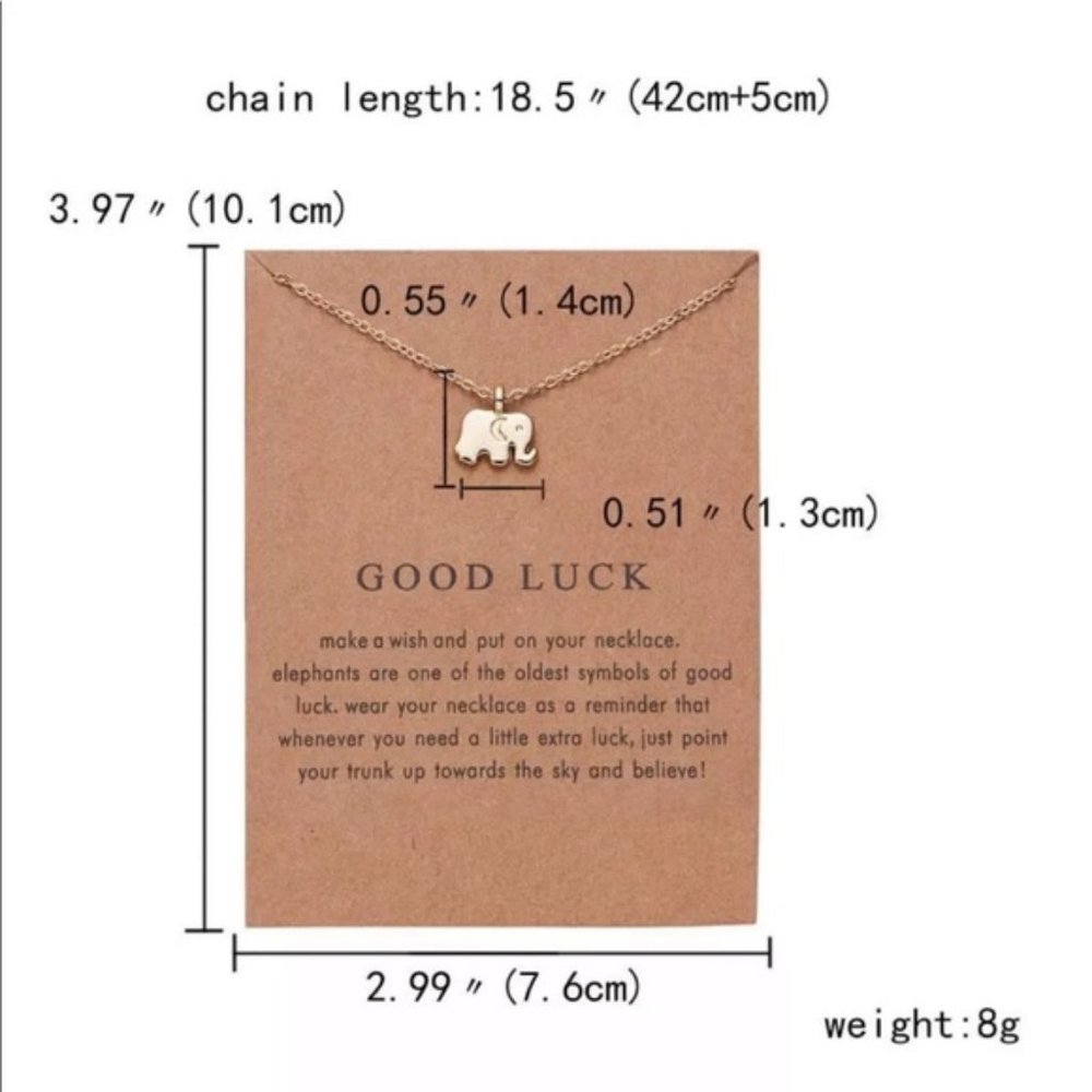Good Luck Elephant Necklace